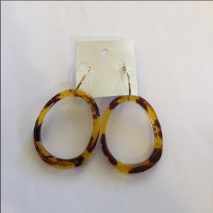 Free people Marbella resin hoop earring